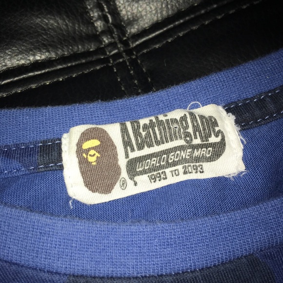 A Bathing Ape blue camo shirt - Picture 4 of 4